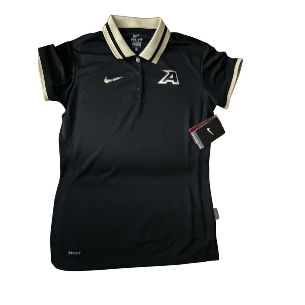 Army Nike Polo Women Dri-Fit Black NCAA West Point Black